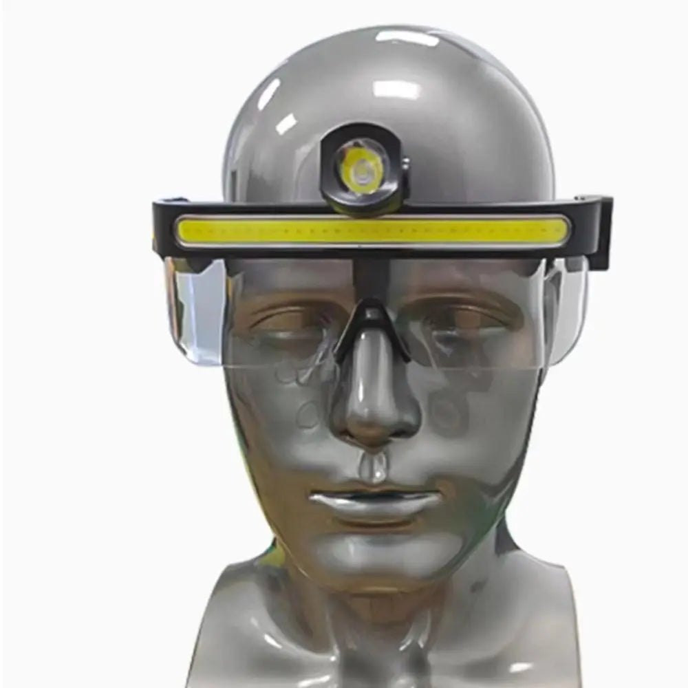 Lightweight Intelligent Sensing Headlight Waterproof Hands-Free LED Headlight Glasses Large-Area Floodlight Adjustable Vue