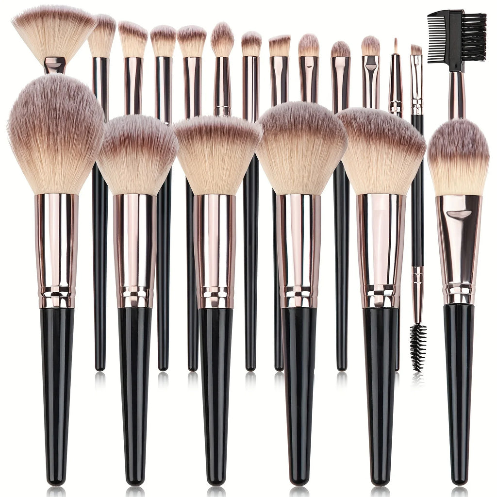 3-20Pcs Makeup Brush Set Professional Soft Fluffy Foundation Blush Powder Eyeshadow Brush Blending Portable Cosmetics BeautyTool Vue 20BK