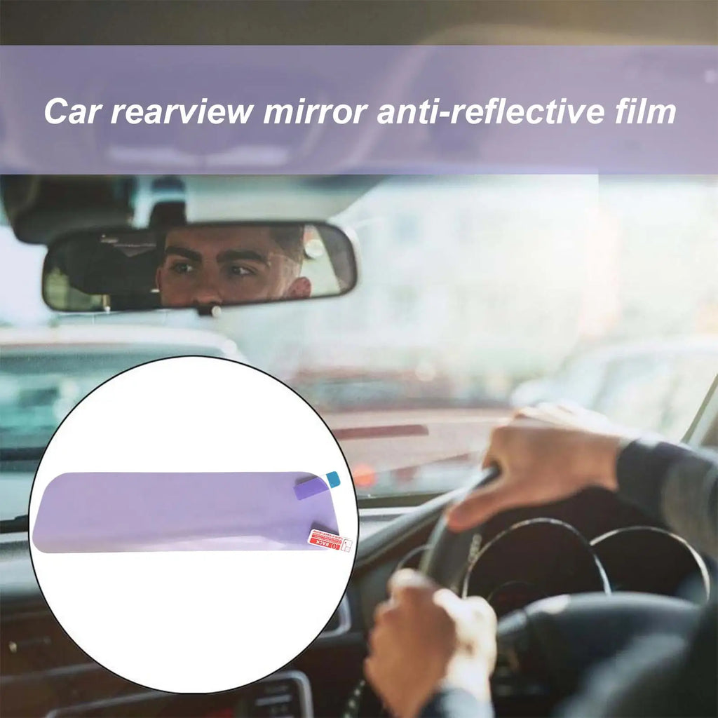 PET Anti-glare Car Interior Mirror Film Auto Night Reversing Glare Protection Sticker Accessories Rearview Mirror Anti Fog Film Vue