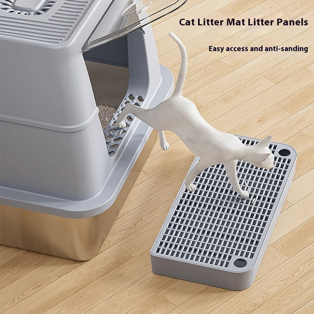 Cat Litter Box Ramp Step Mat – Waterproof Litter Trapping Pad Cat Litter Mat Vue