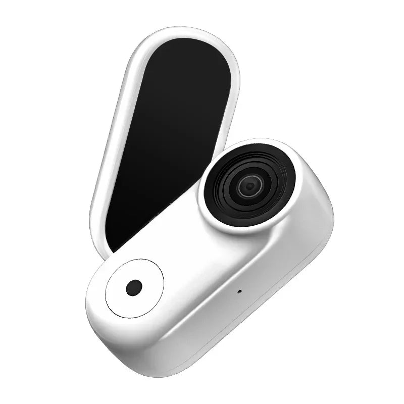 Lenovo Portable Mini Action Camera 4K HD Thumb POV Camera Body Cam Wearable Helmet Recorder Magnetic Pocket Sports Camera Vue White