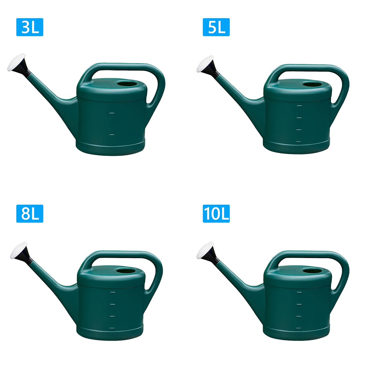 APWIKOGER Long Spout Watering Can Set – 3L 5L 8L 10L Garden Watering Can Vue