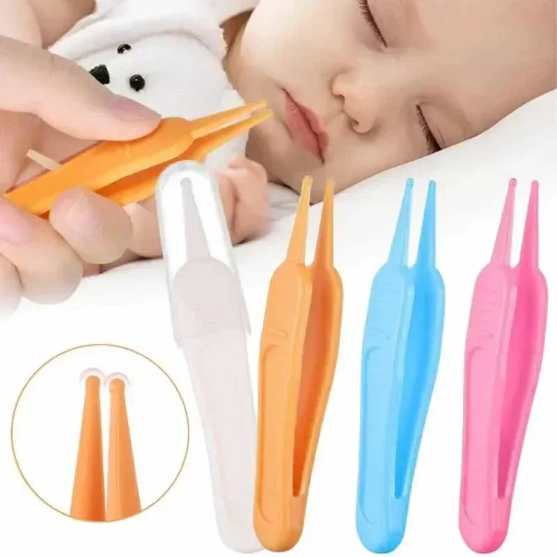 vvocci Baby Care Ear Cleaning Clip for Infants and Toddlers; Nose Booger Cleaning Tweezers with Round Tip Design Vue