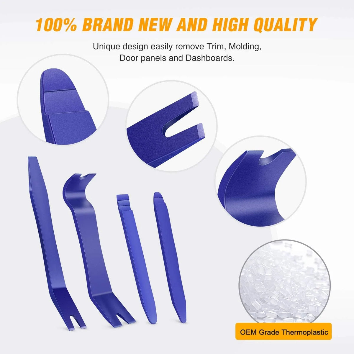 5-Piece Car Trim Removal Tool Kit – No-Scratch Pry Set Auto Trim Removal Kit Vue
