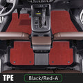 Premium TPE Car Special Floor Mat For Smart fortwo 2011- 2015,fortwo 2015-2019 Interior Accessories Durable Anti-fouling Carpet Vue black red-A fortwo 2015-2019