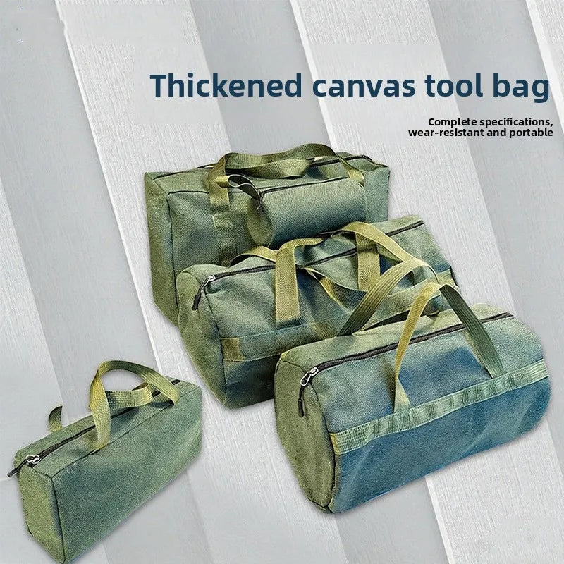 Thick Canvas Tool Storage Bag Handbag Portable Hardware Tool Organizer Large capacity Hand Tool Auto Repair Tool Kit Vue