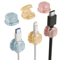 6-Pack Adjustable Cable Clips – Under-Desk Cord Organizer Cable Management Clips Vue Mixed color CN