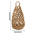 32x16cm Cotton Rope Indoor Plant Hanger, Macrame Planter Holder for Home Living Room Balcony Decor, Hanging Flower Pot Stand Vue C