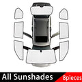 For Toyota Land Cruiser Prado J120 LC120 FJ120 MK3 2003~2009 Car Full Sunshade Sunscreen Window Visor Coverage Auto Accessories Vue All Sunshades