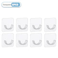 Strong Curtain Rod Bracket Holders Hooks Self-adhesive Rod Holder Clothes Rail Bracket Toilet Home Bathroom Accessories Vue Transparent-8PCS
