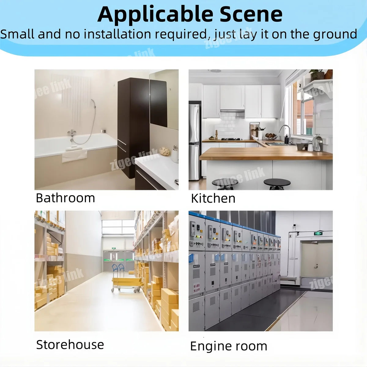 Zigbee Water Leakage Sensor Flood Overflow Security Detector APP Real-Time Remote Alert For Household Anti-Water-Leak Protection Vue