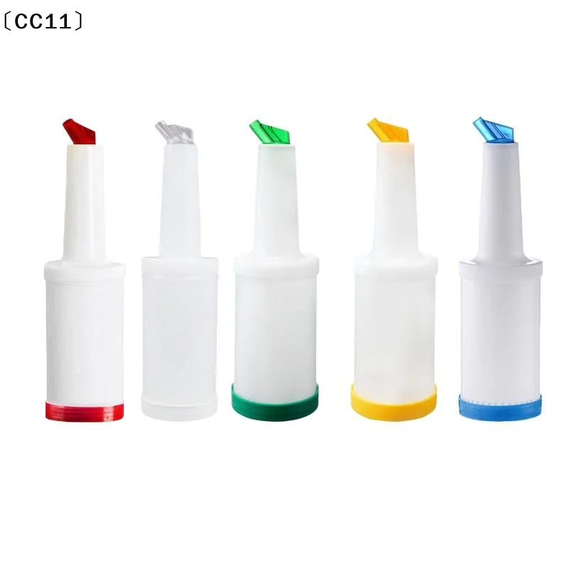 1L Plastic Juice Jug Dispensers Bar Pour Colorful Juice Pouring Bottle Containers For Bar Home Supplies Restaurant Cafe〔CC11〕 Vue
