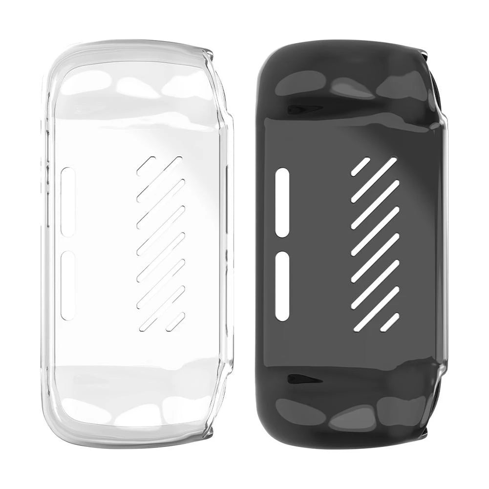 Hot-TPU Soft Shell Protective Case For ANBERNIC RG 406H Handheld Game Console, Anti-Drop And Wear-Resistant, Transparent White Vue White