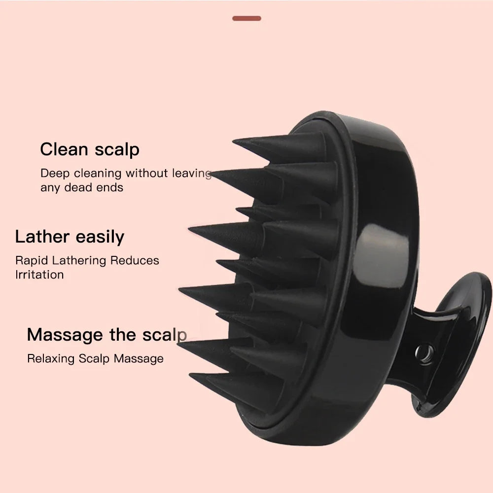 Silicone Head Scalp Massage Comb Hair Washing Brush Soft Scalp Massager for Hair Growth Shampoo Brush Shower Comb Hair Care Vue