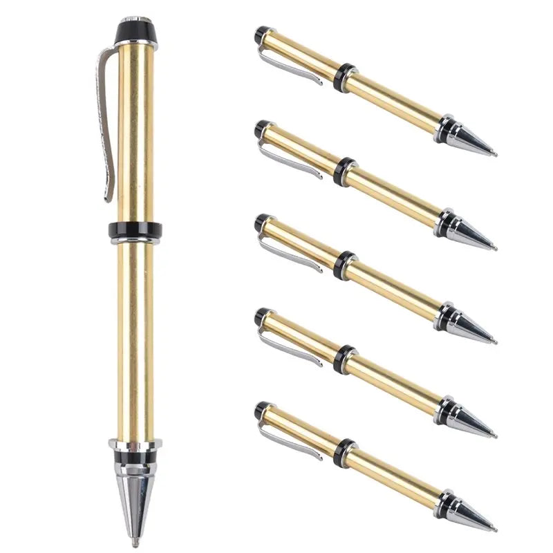 ABKW-6 Pieces Wood Turning Pen Set With Refills Rotating Pen Kit For Wood Turning Bulk Lathe Turning Supplies For Pen Making Vue As Shown 100V-240V EU Plug Type C