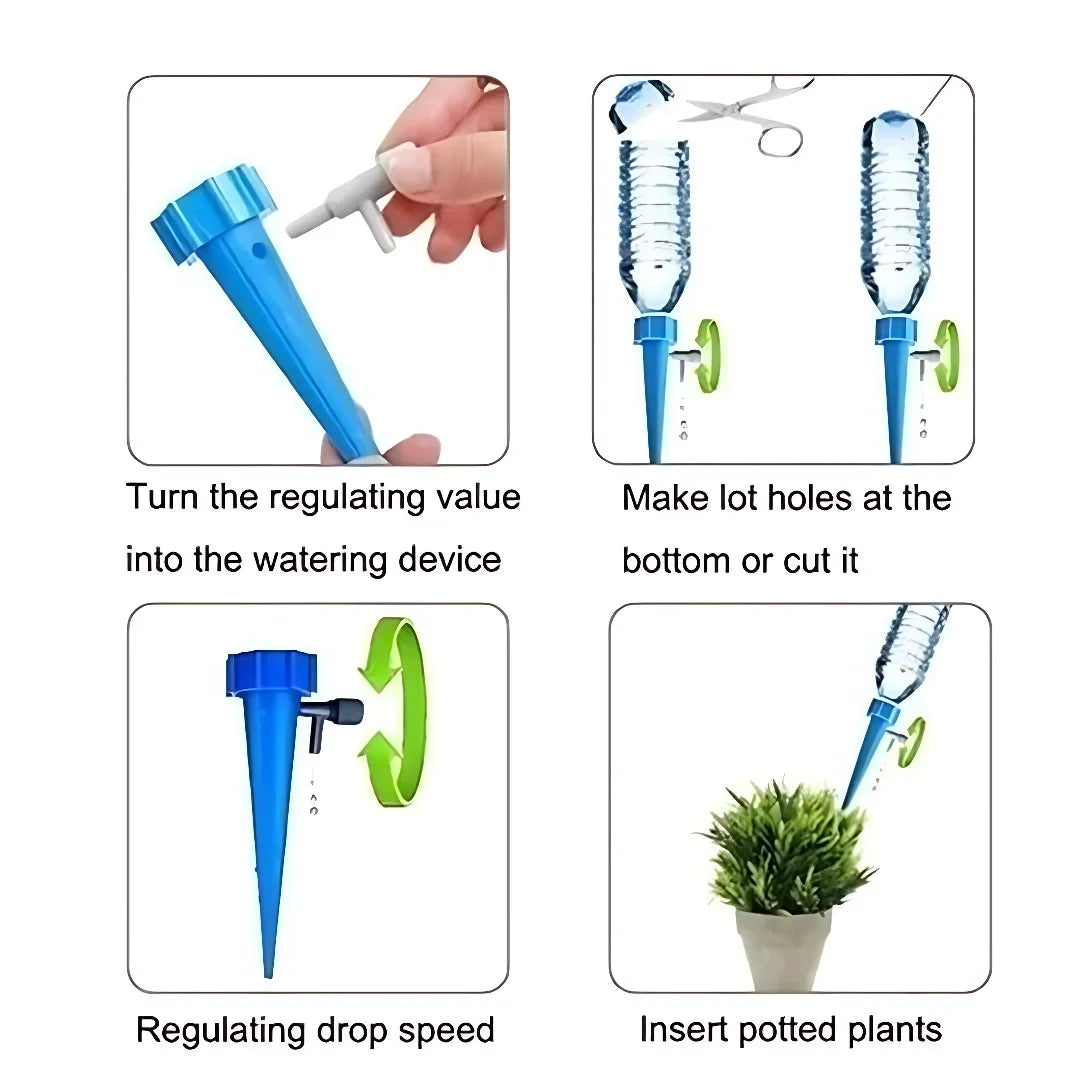 10/30/50PCS Automatic Watering Device Business Trip Timing Adjustable Watering Artifact Household Water Dispenser Water Dispe Vue