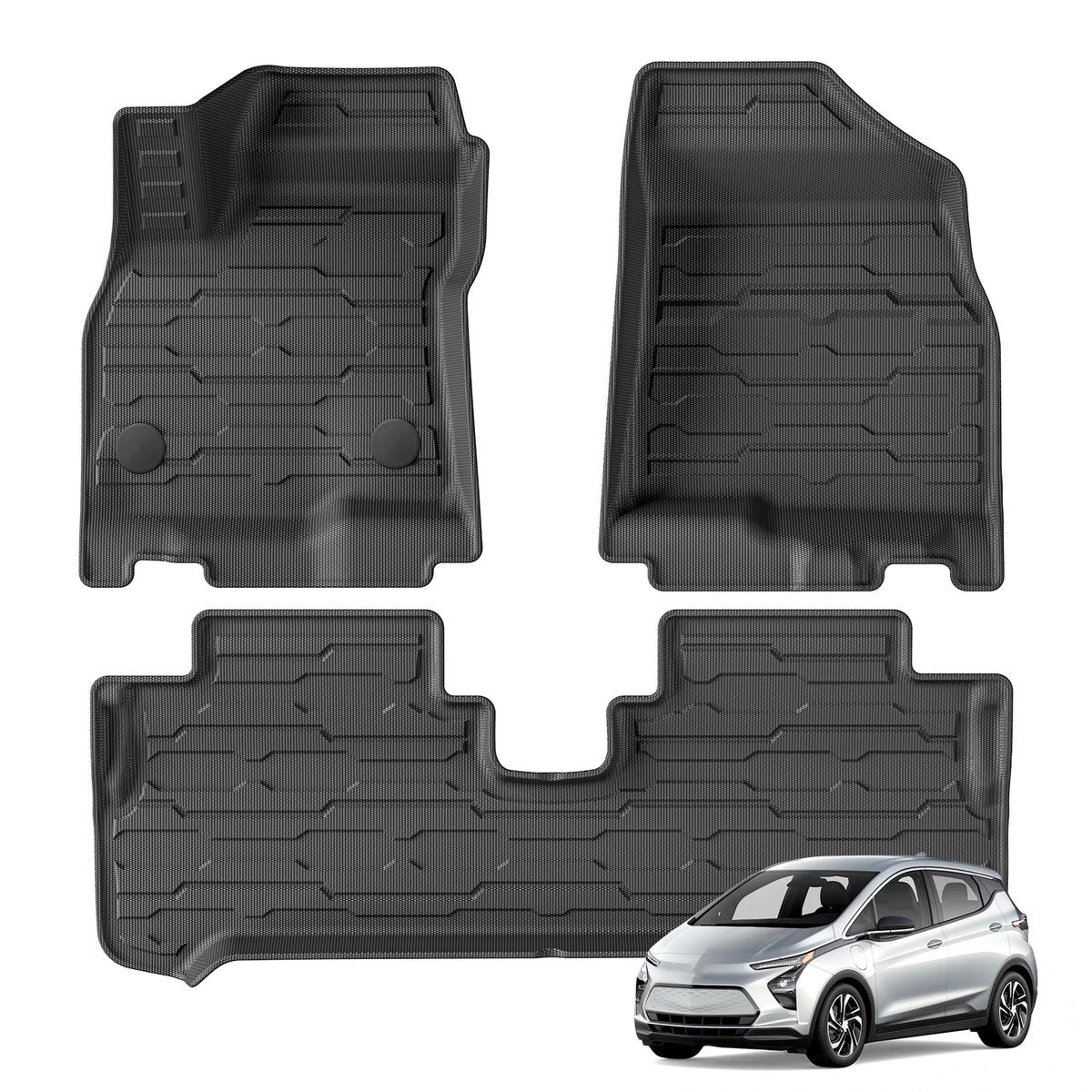 Smabee Left Drive for Chevrolet Chevy Bolt EV 2022 2023 2024 Car All-weather Floor Mats Cargo Liner Trunk Pad TPE Accessories Vue