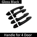 Car Door Handle Cover Trim For Ford Mondeo Fusion 5 MK5 CD391 2014~2022 Exterior Decor Protective Accessories Scratch Stickers Vue 4Handle No Keyhole