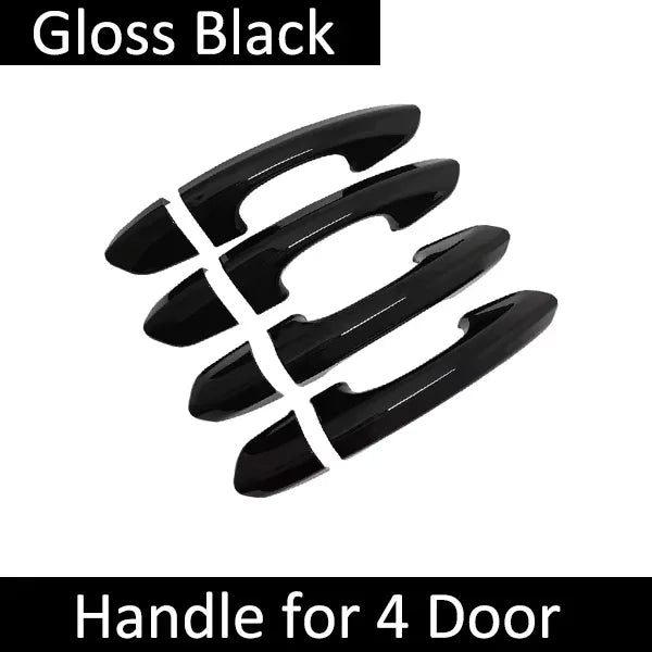 Car Door Handle Cover Trim For Ford Mondeo Fusion 5 MK5 CD391 2014~2022 Exterior Decor Protective Accessories Scratch Stickers Vue 4Handle No Keyhole