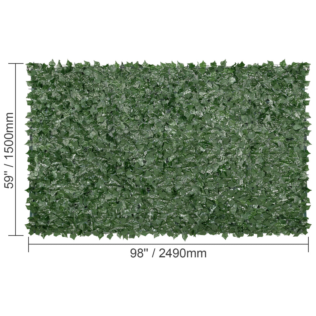 Artificial Ivy Privacy Fence Screen | Faux Hedge Wall Panel Artificial Hedge Screen Vue 59x98 in Backcloth Australia