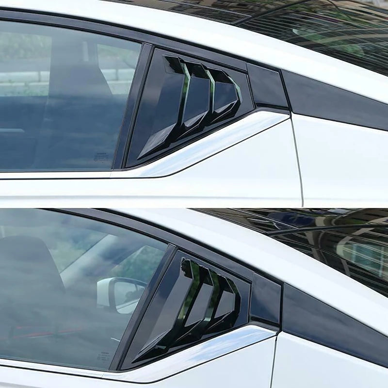2pcs/set Car Rear Window Louver Shutter Cover Trim Car Decoration Accessories for Nissan Altima 2019 2020 2021 2022 Vue