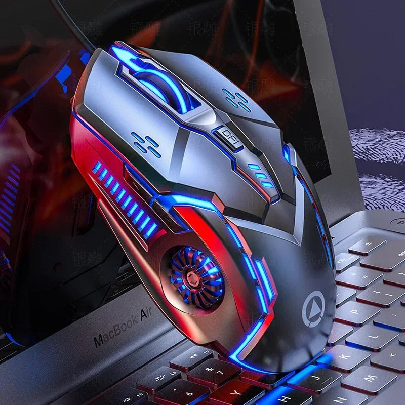 Laser Mouse for PC Gamer Gaming Mouse Ergonomic Mice with LED Backlit USB Mice for Computer Gamer Girl Mouse for Laptop Vue
