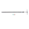 Liquid Sampler 304 Stainless Steel Clear Scale Easy to Clean Soil Sample Probe for Medicine Food Soil Sampler Probe Vue Silver