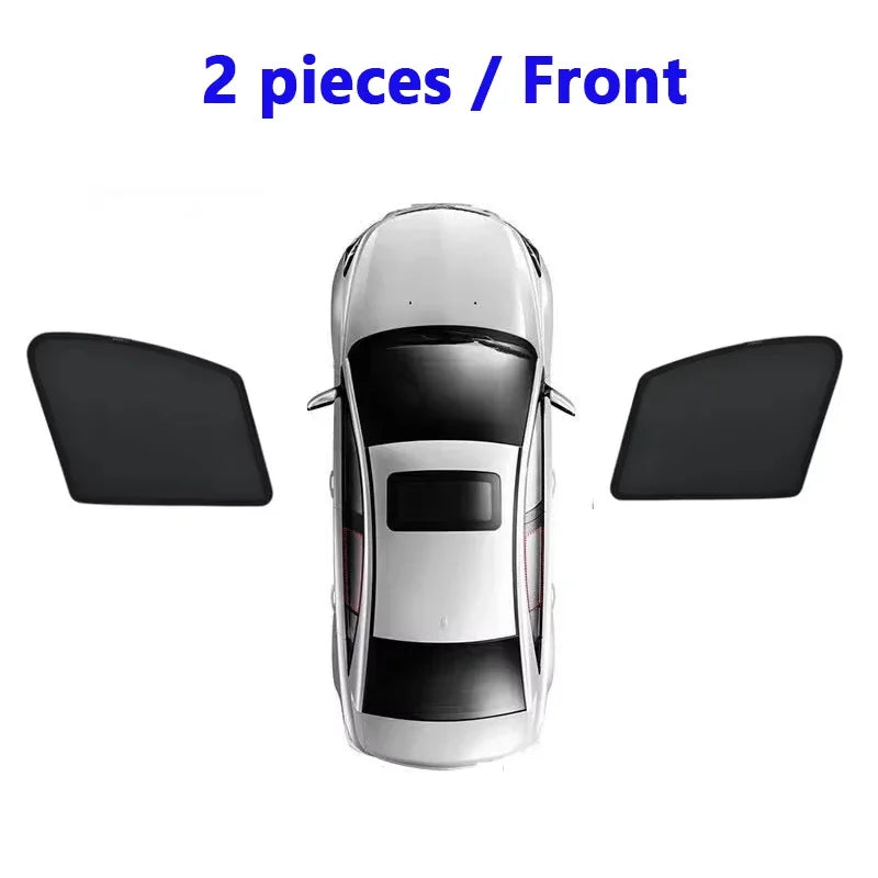 Custom Sun Visors For Toyota Yaris Cross XP210 2021-2026 Car Mesh Sunshades Window Magnetic Privacy Curtains Auto Accessories Vue 2pcs Front