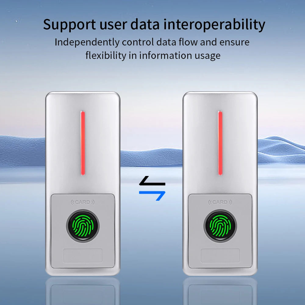 Smart life 2.4G WIFI IP67 Waterproof WG input/output Anti-Vandal Temporary 10000 User Remote Unlock 125Khz/13.56MHZ RFID Card Vue