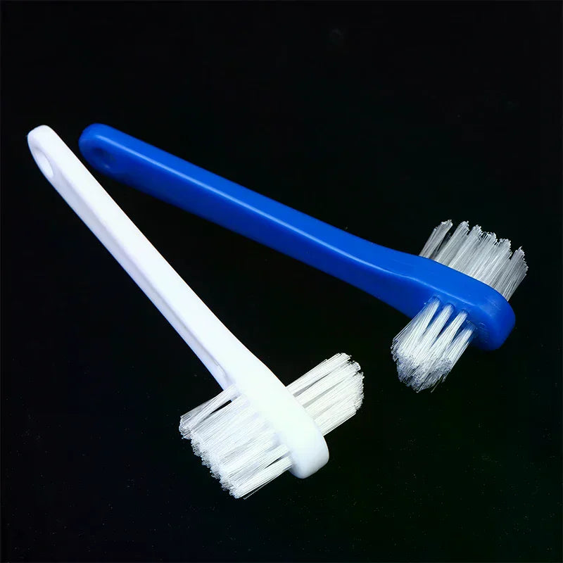 10Pcs Denture Toothbrush Cleaning Brush Double Sided Invisible Braces Retainer Descaling Brush For Men Women Oral Cleaning Vue