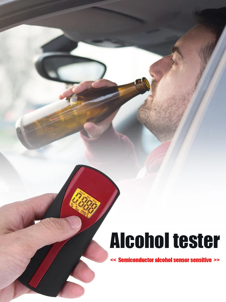 ALLOYSEED Portable Breathalyzer Digital BAC Breath Tester Digital Breathalyzer Vue