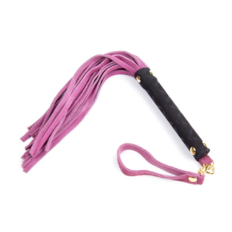Pu Leather Pimp Whip Racing Riding Crop Party Flogger Hand Cuffs