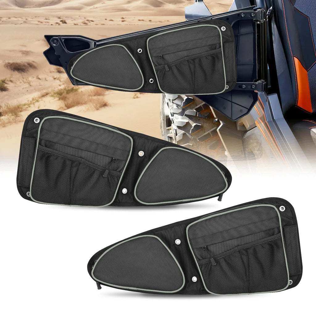 Frokom Front RZR Storage Bags with Knee Protection Pads and Upgraded Zipper - Side by Side Door Bags with Cup Holder Compatible with RZR XP Turbo 1000 Turbo S 900XC S900 S1000 2014-2023 Vue United States