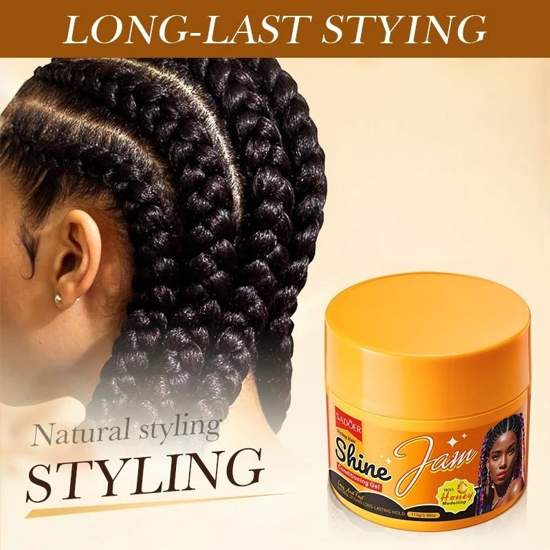 113g of Glossy Styling Jelly Hair Gel, with a Refreshing and Non-Sticky Texture, Easy to Care for Hair Details, Allowing You to Change Your Hairstyle at Will and Show Off Your Fashionable Personality. Vue
