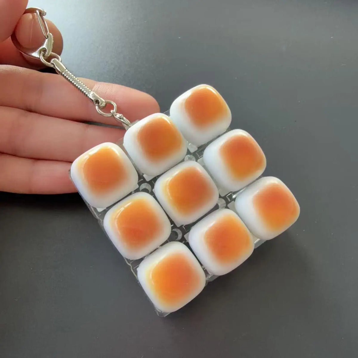 Bread Keyboard Fidget Keychain Anti-Stress Stress Relief Toy for Kids Teens Adults Programmers Collectors Study Work Travel Vue