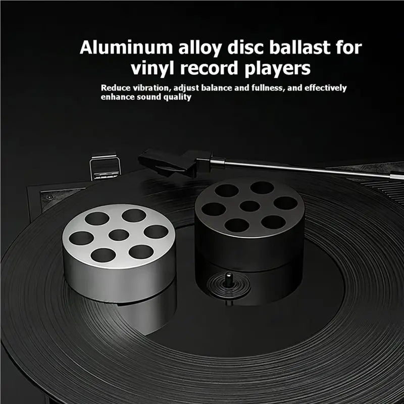 Hot-Record Weight Audio Vinyl Turntable LP Record Clamp Record Disc Metal Stabilizer Weight Accessory Vue