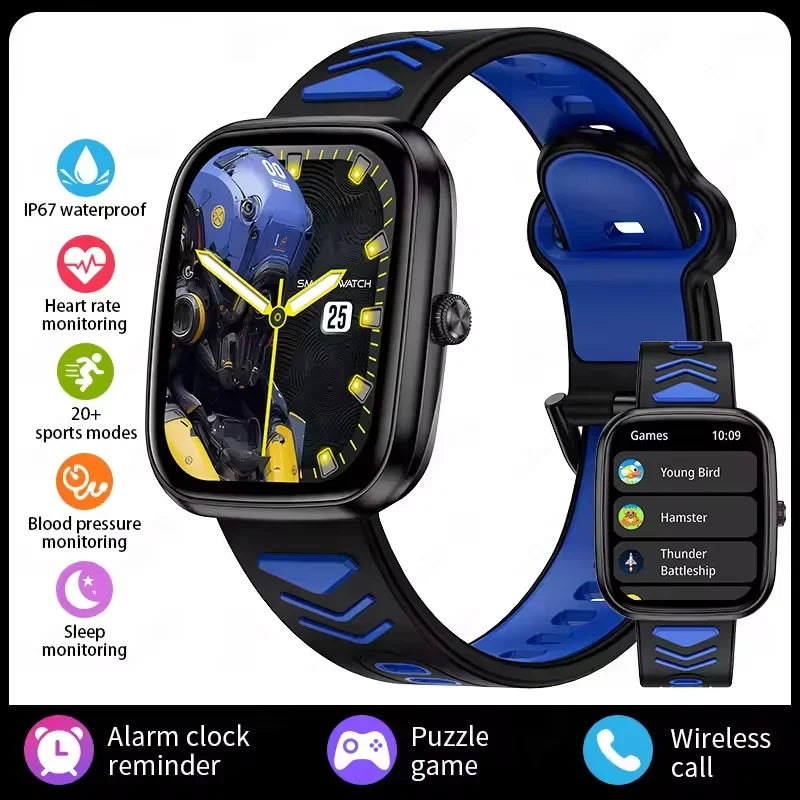 Children Boys Girls Present Smart Watch Ftiness Tracker Bluetooth Call Smart Watch Men Women Kids Watch Pedometer Waterproof Vue black