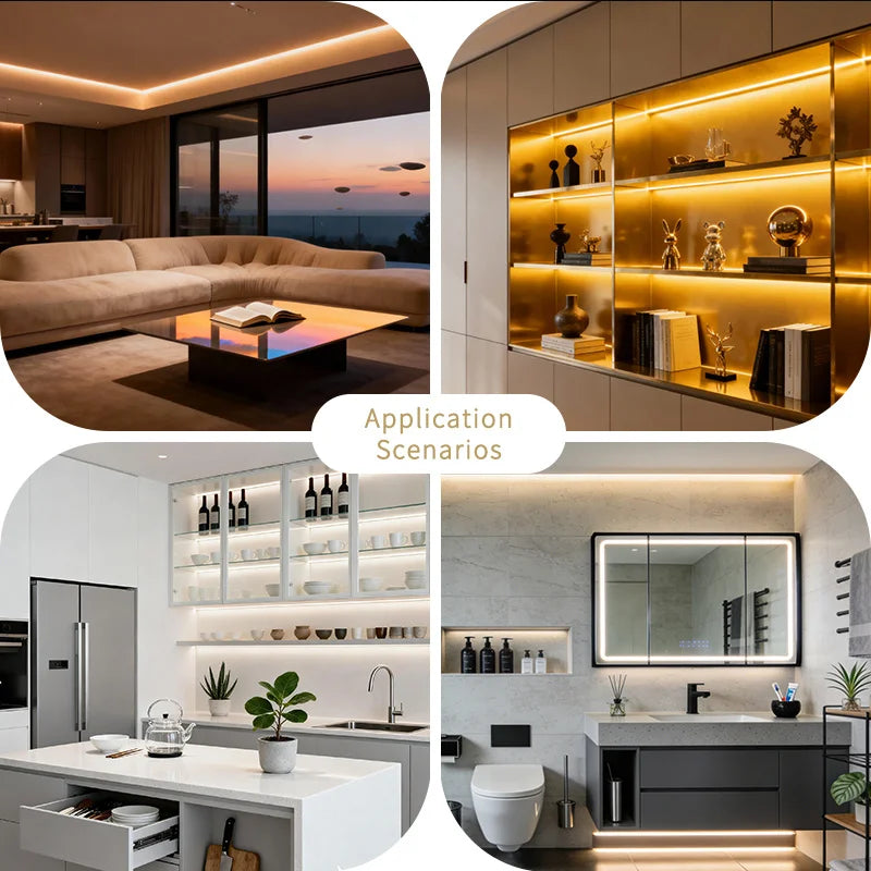 5V USB Neon LED Strip Touch Sensor Dimmable Waterproof Flexible Silicone Tape Indoor Ambient Light For Mirror TV Backlight Decor Vue
