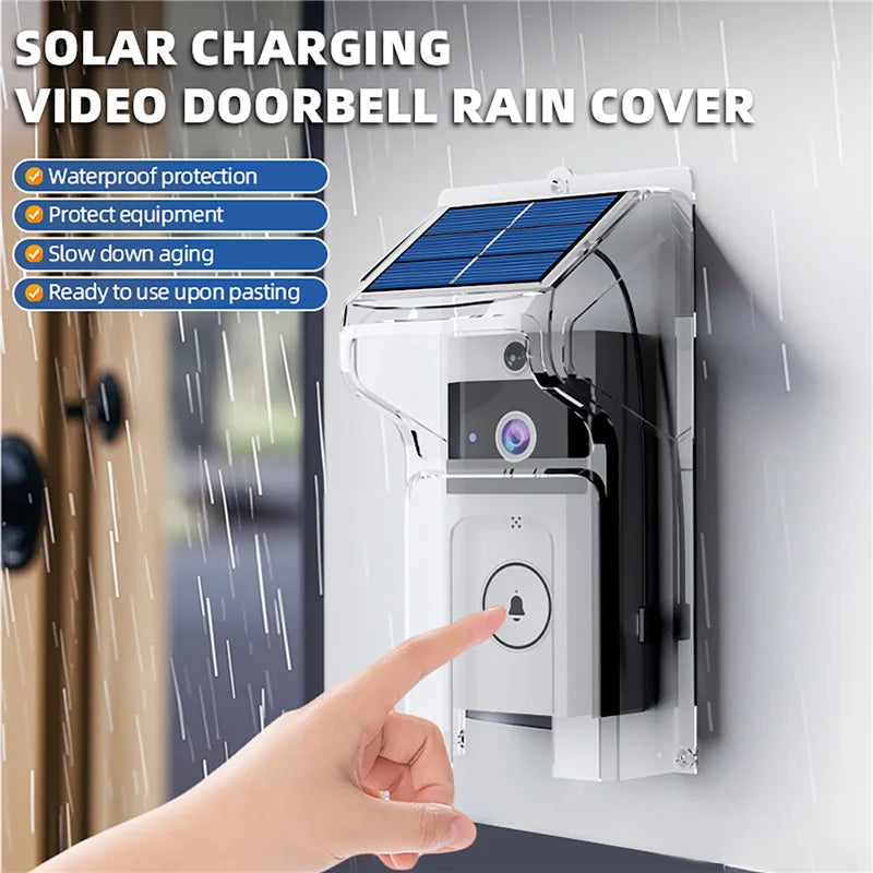 Waterproof Wireless Doorbells Solar Charge Cover Digital Door Peepholes Wifi Security Camera Intercom Video Smart Ring Door Bell Vue