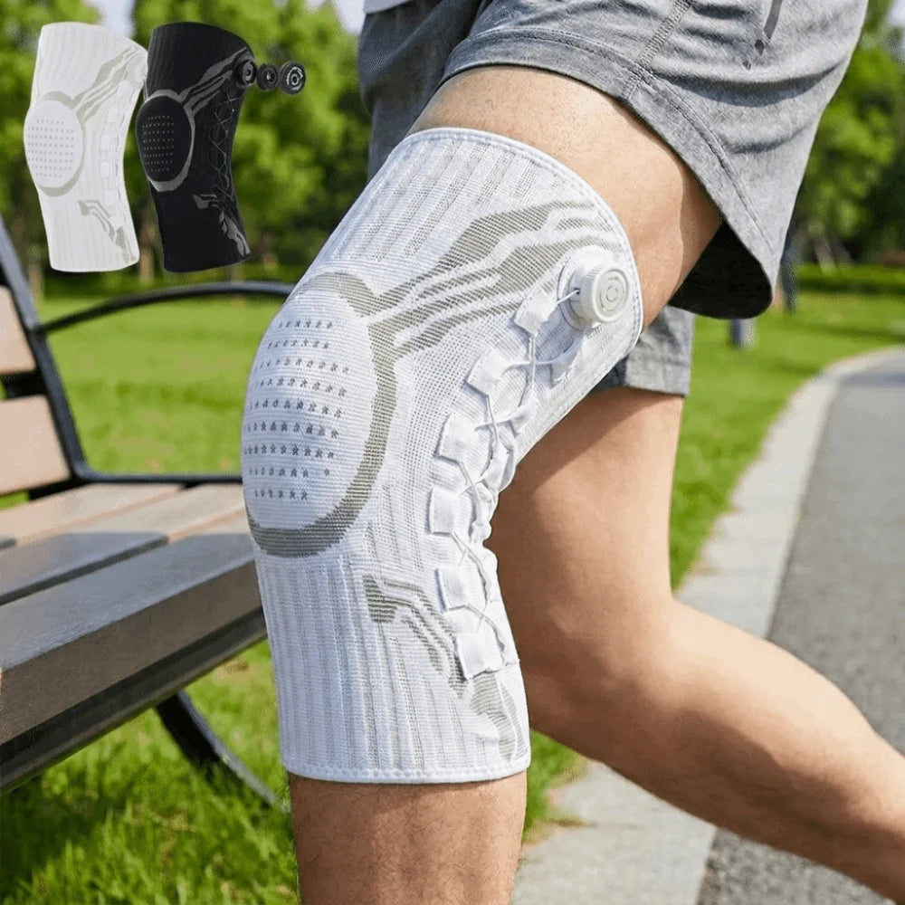 Adjustable Knee Brace Elastic Joint Support With Knob Basketball Running Football Sports Accessories For Meniscus Support Tools Vue