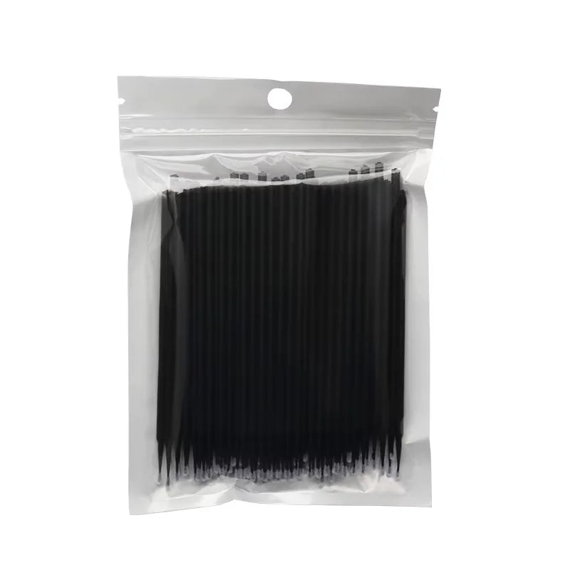 100Pcs Disposable Micro Swabs Brushes for Eyelash Extensions Micro Swab Brushes Vue