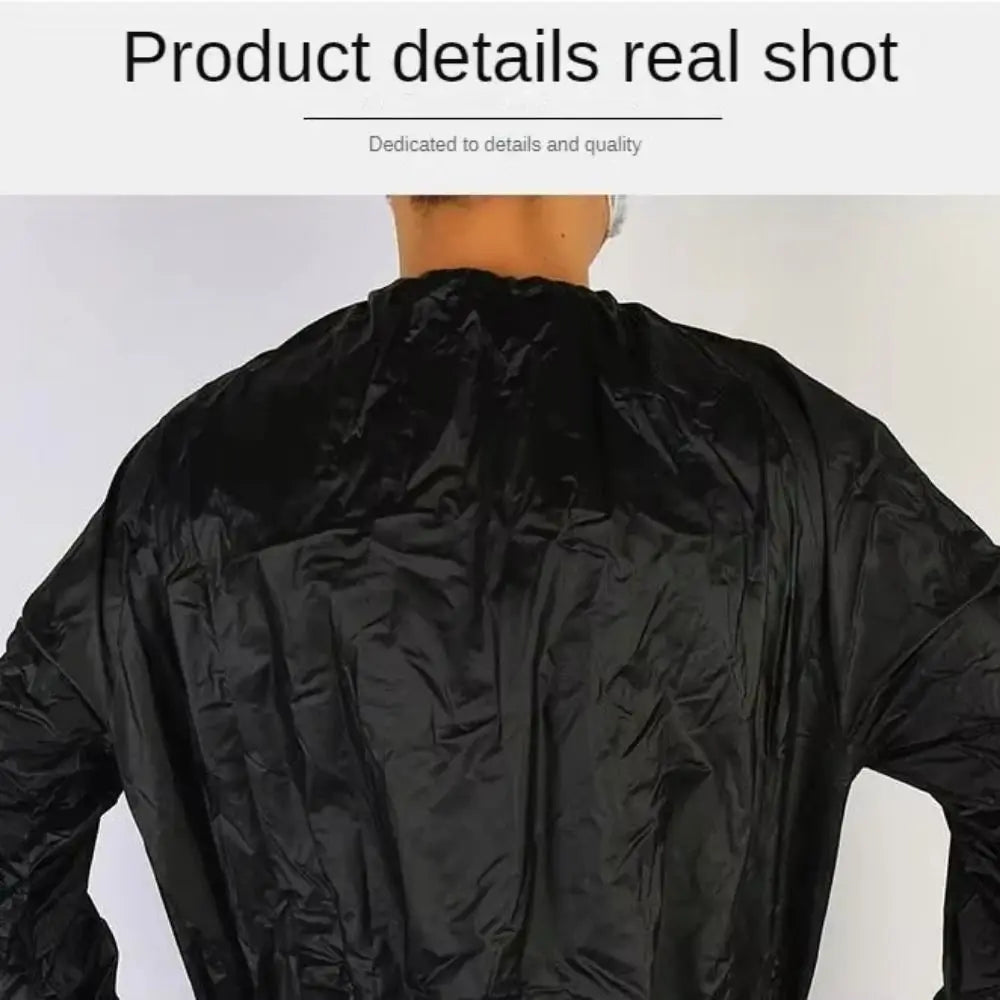 Sport Suit Men Women PVC Sauna Suit Elastic Waist Weight Loss Summer Men's Top Pants Set Casual Sweat Suit Fitness Clothing Vue