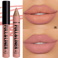 12 Colors Wooden Matte Lip Liner Pencil Nude Brown Matte Long-lasting Waterproof Lip Contour Makeup Vue 24551-05