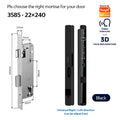 YRHAND Real time intercom Tuya WiFi Smart Door Lock Electronic Lock 3D Face Unlock Key Fingerprint Unlock Sliding Door Lock Vue Z1 TYB 3585 China Mainland