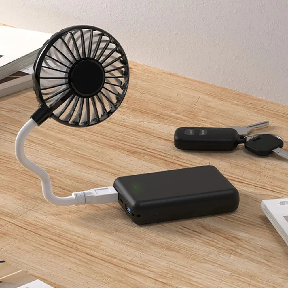 Small USB Rechargeable Fan Mute Operation Creative Design Handheld
