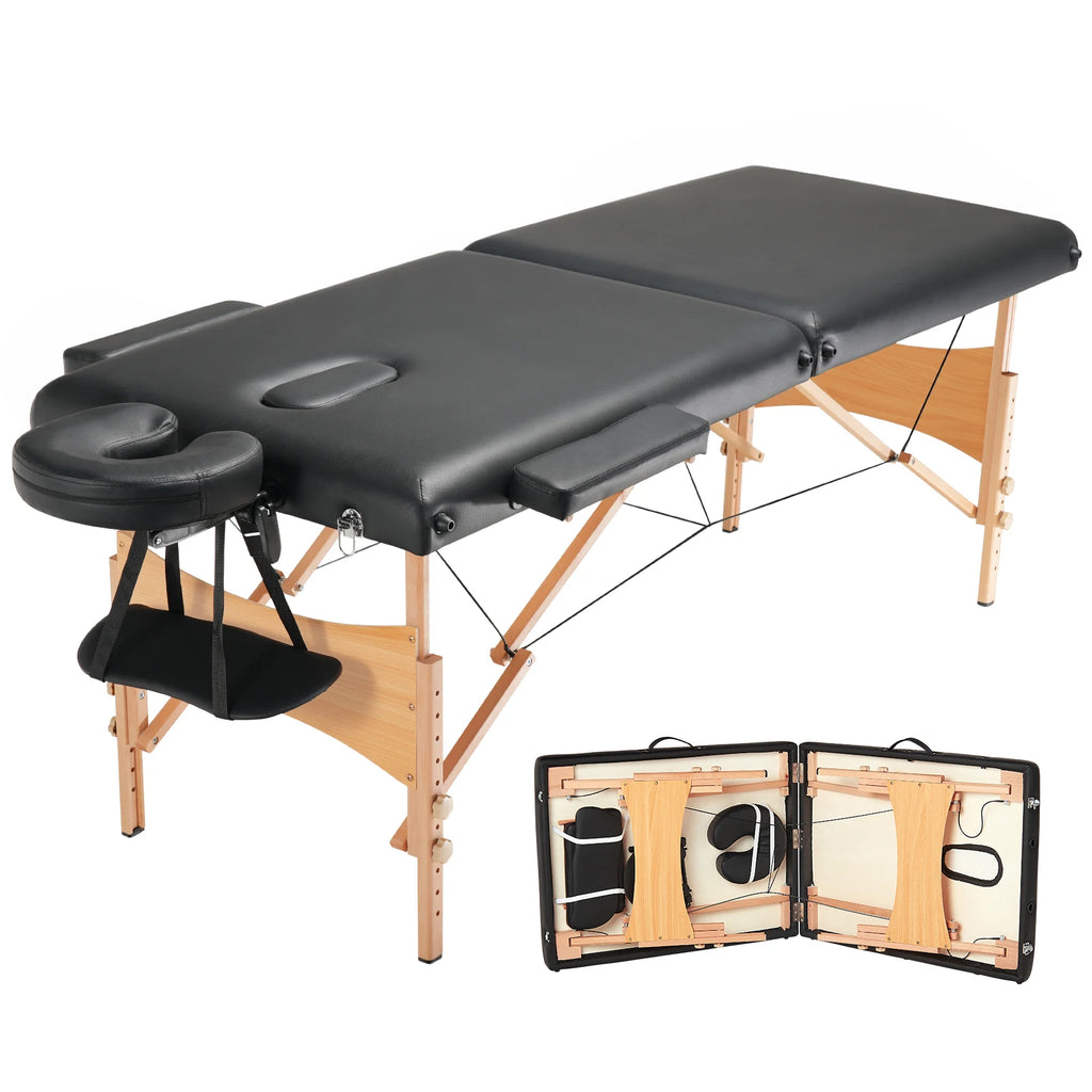 Portable Folding Massage Table – Adjustable, 600 lb, Lightweight Folding Massage Table Vue