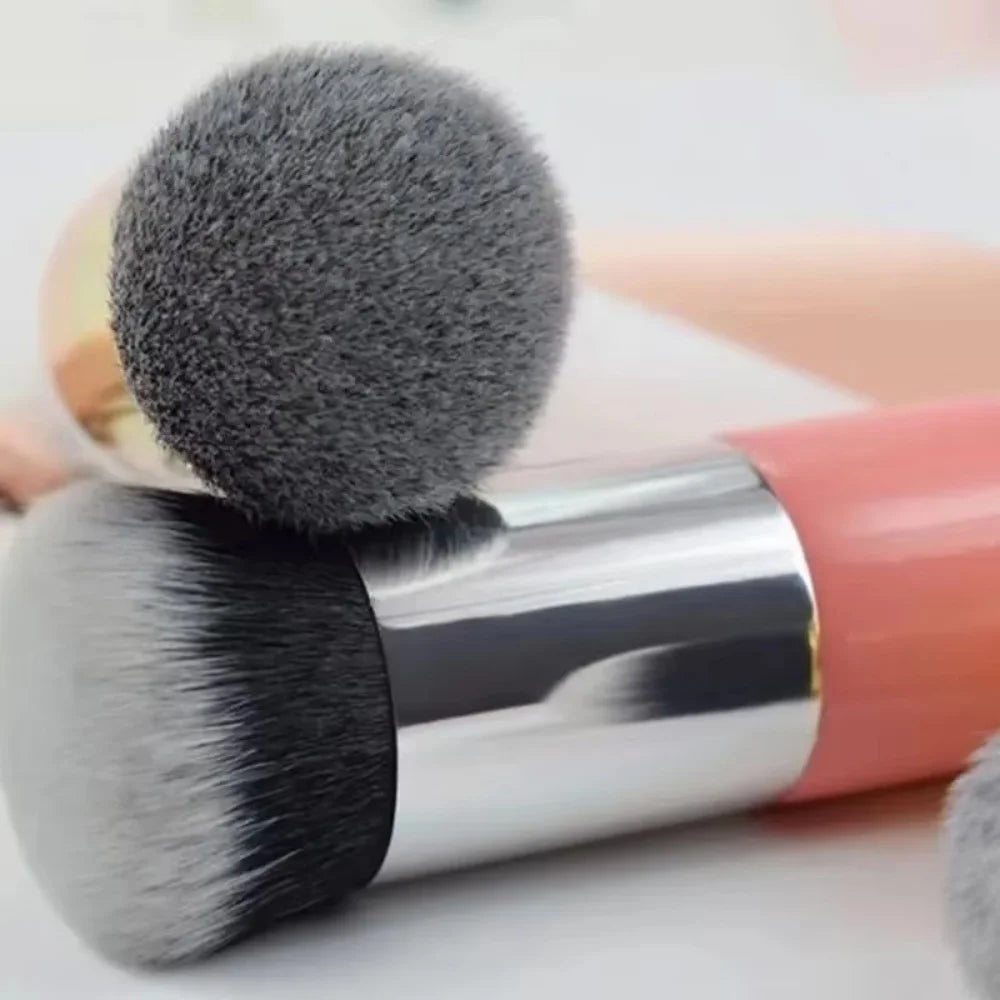 Professional Chubby Pier Flat Mushroom Foundation Brush Large Small Size BB Cream No Powder No Mark Cream Cosmetic Makeup Brush Vue