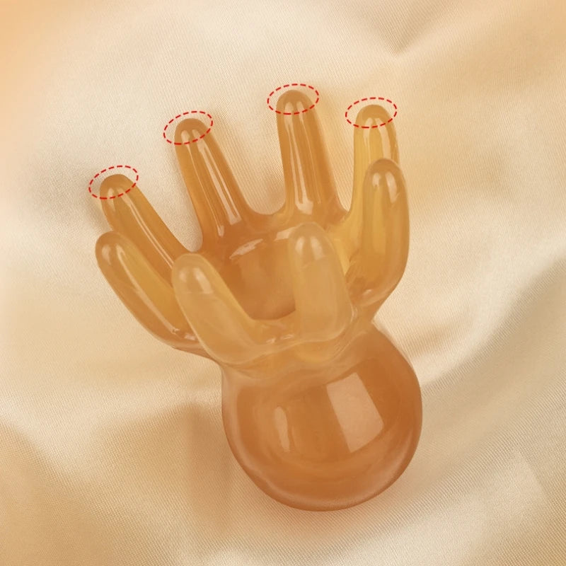 Octopus Head Massager Comb Head Meridian Manual Acupressure Tool Portable Spa Gua Sha Massage Comb Vue