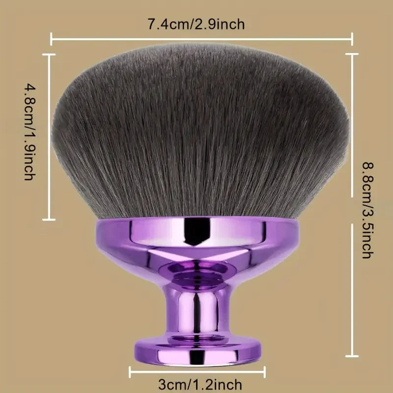 Extra Large Body Makeup Brush For Self Tanner Blend Blur Body Kabuki Make Brushes Tanning Brush for Self Tan with Soft Bristles Vue Purple
