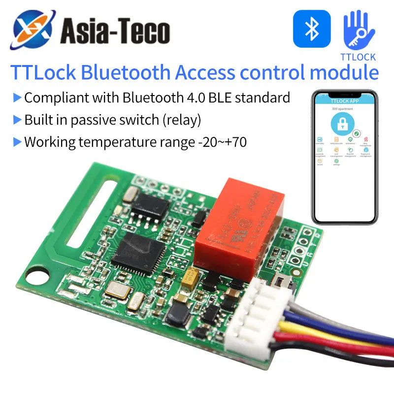 Ttlock App Bluetooth Electric Lock Module Remote Control ISO14443A Chip Antenna Passive Switch Unlocking Module Access Control Vue Default Title